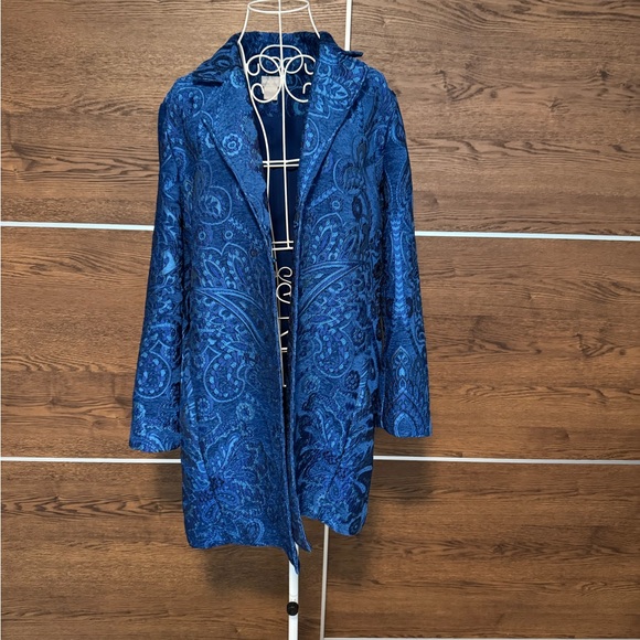 Chico Chenille Jacquard Coat/Jacket Chico Sz 2 US L - Picture 2 of 14